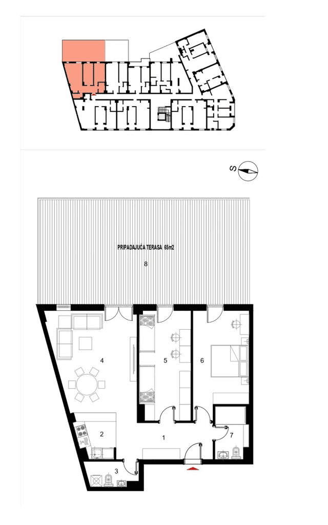 Prodajem trosoban stan Pancevo 82 m2 + 65m2 terasa