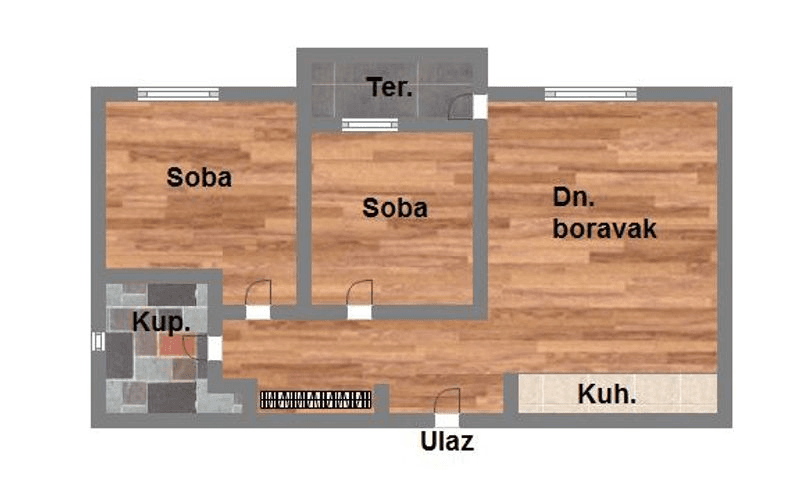 Izgradnja na Podbari, -44m2 