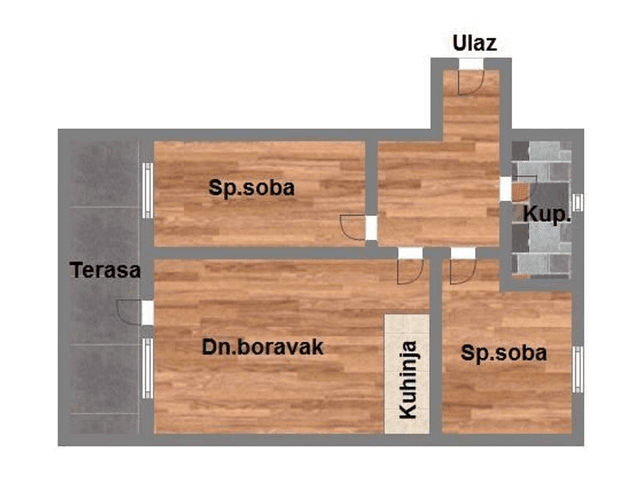 Odličan dvoiposoban u izgradnji na Petrovaradinu-65m2