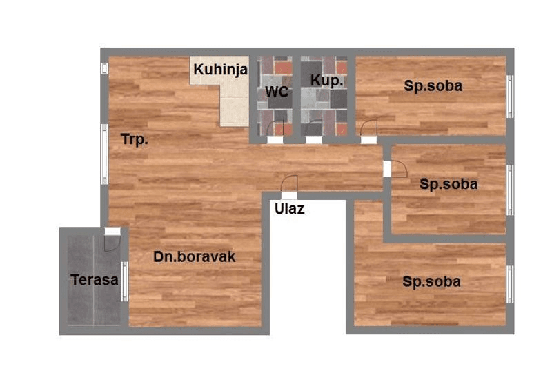 Četvorosoban - 92m2 - Mišeluk