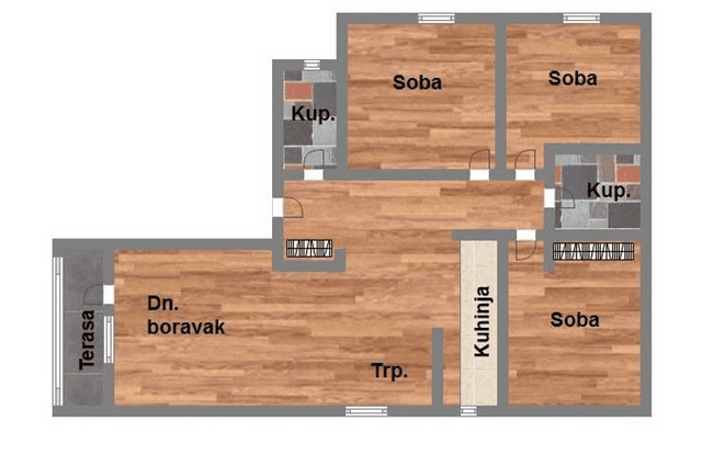 Nova izgradnja na Bulevaru Patrijarha Pavla - 77m2