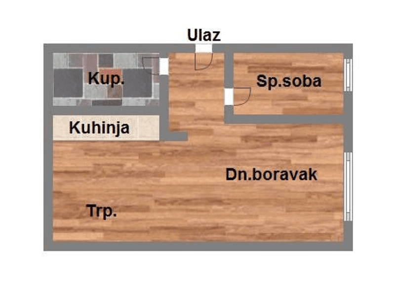 Dvosoban stan u izgradnji na Petrovaradinu-47m2