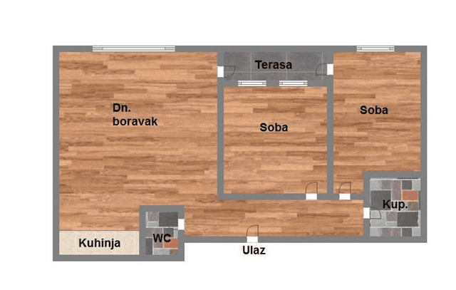 Trosoban stan u izgradnji od 62m2, Telep!