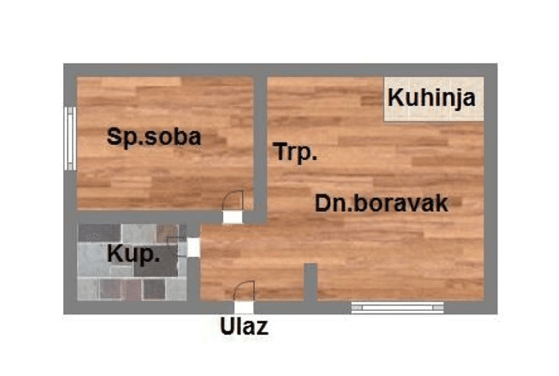 Jednoiposoban stan na Petrovaradinu-32m2