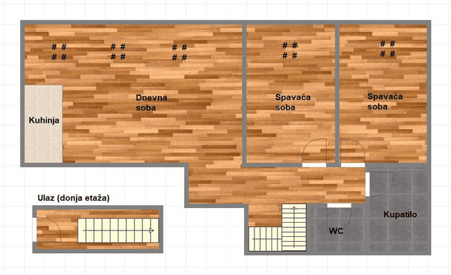 Trosoban duplex u izgradnji!