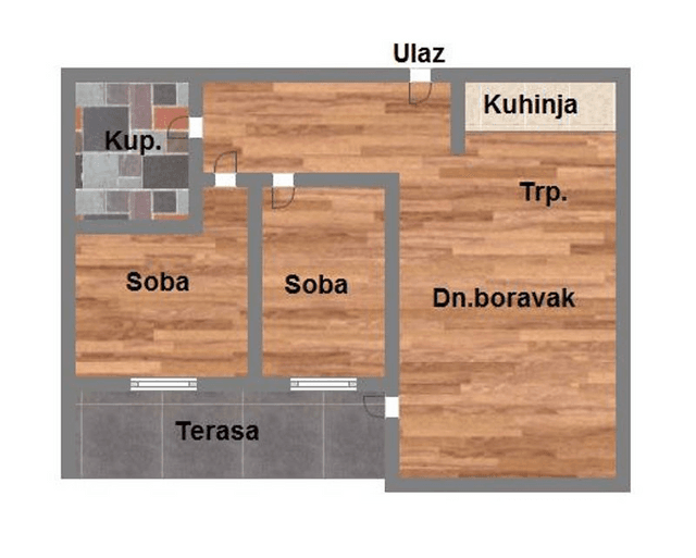 Trosoban stan u izgradnji, 70m2, Salajka!