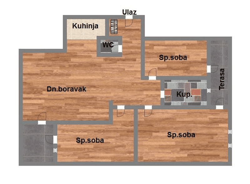 Odličan kvalitet gradnje i opreme -100m2 