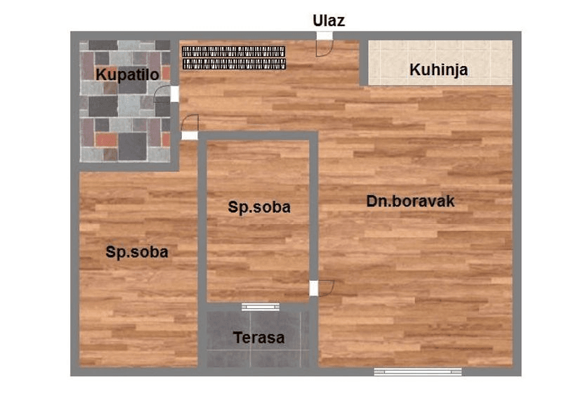 Trosoban stan u izgradnji, 59m2, Grbavica