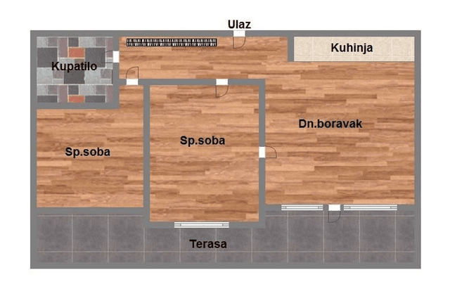 Trosoban stan u izgradnji, 59m2, Grbavica