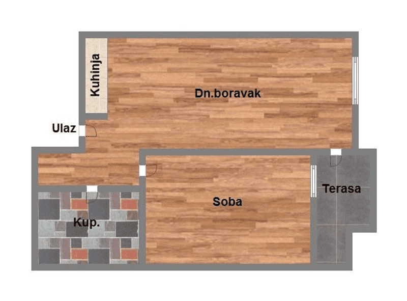 izgradnja odličnog kvaliteta jednoiposoban od 38m2