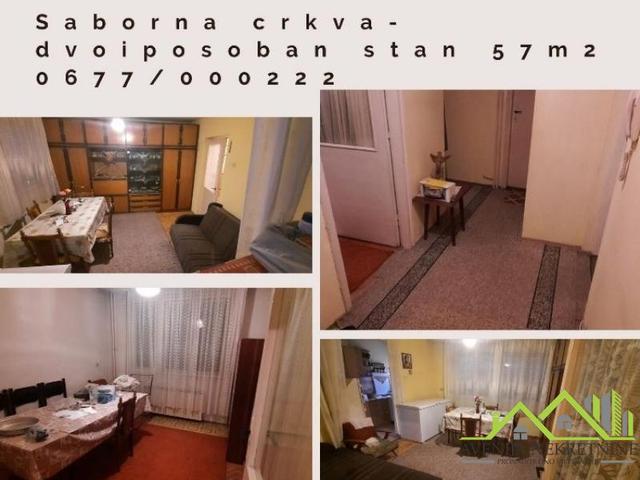 Niš, Saborna Crkva, dvoiposoban stan 57m2 