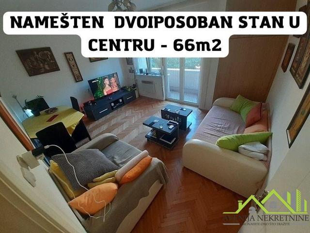 NOVO - DVOIPOSOBAN STAN+NAMEŠTAJ - CENTAR 