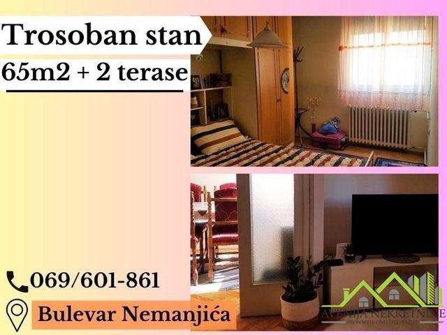 Trosoban Stan, Bulevar Nemanjica, 97000 eur