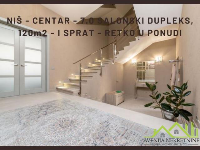 Niš, Kičevo, 7.0 Salonski dupleks, 120m2