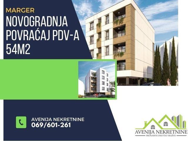 Marger, 54m2, Novogradnja, Povraćaj pdv