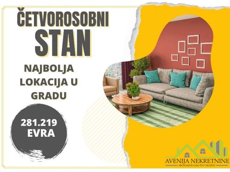 TOP LOKACIJA – NOVOGRADNJA – PDV – ČETVOROSOBAN STAN  PENTHOUSE 142m2