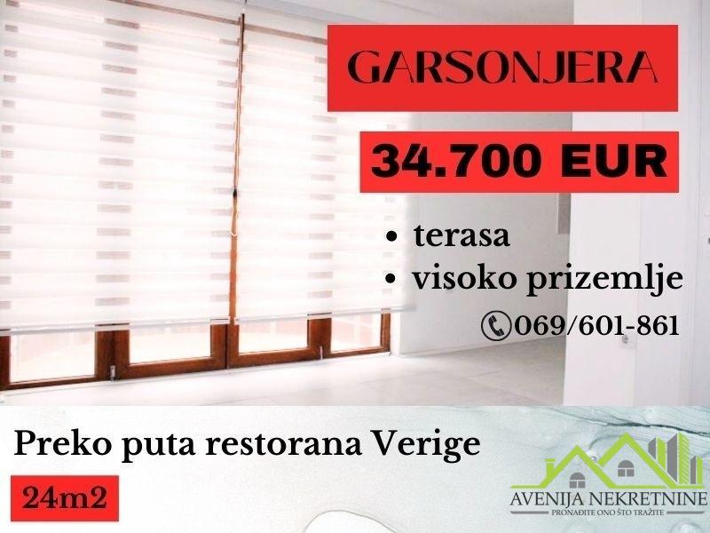 Garsonjera 24m2, Mokranjeva, 34700 eur