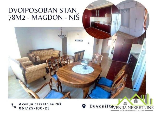 Dvoiposoban stan 78m2, Magdon, Duvanište