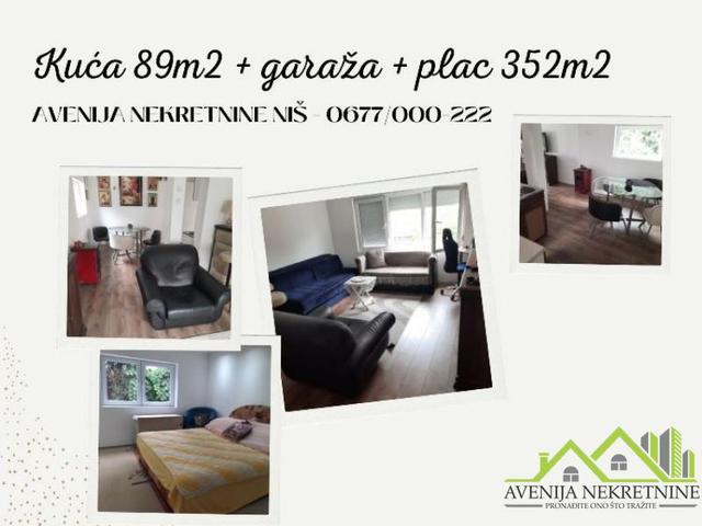 Palilula, kuća 89m2 sa garažom, plac 359m2