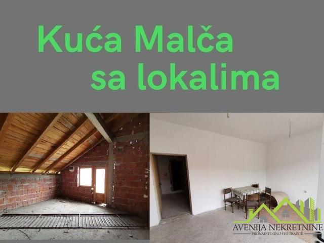 KUĆA SA LOKALIMA U MALČI NA ODLIČNOJ LOKACIJI