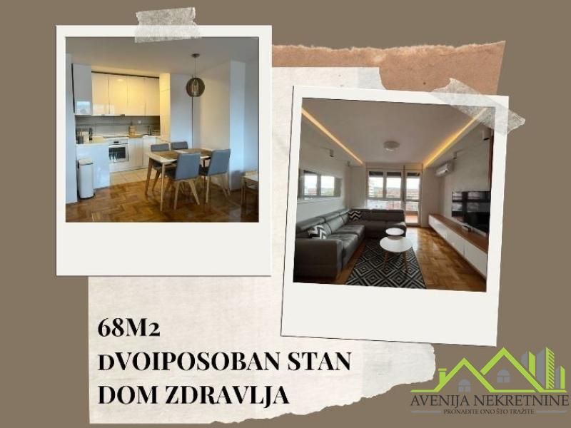 Dvoiposoban stan, Dom zdravlja, 68m2