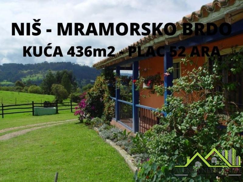 Niš, Mramorsko brdo, Kuća, 436m2, Plac i voćnjak, 52 Ara