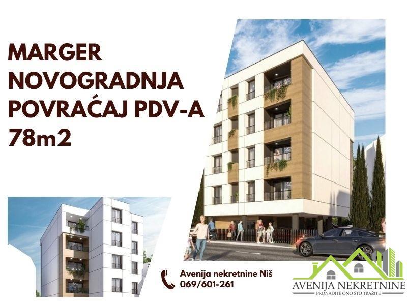 Marger, 78m2, Novogradnja, Povraćaj pdv