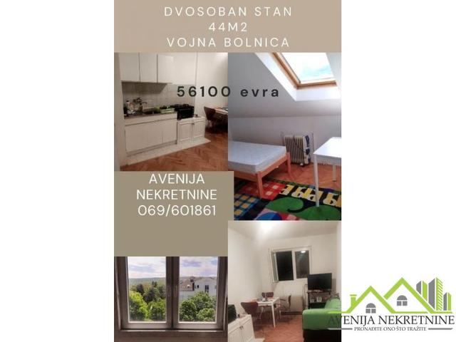 Dvosoban stan – Vojna bolnica – 42m2 