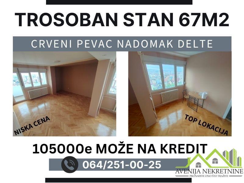 Ekstra ponuda-najniža cena na najatraktivnijoj lokaciji, 67m2, 105000e, može na kredit, Delta Planet