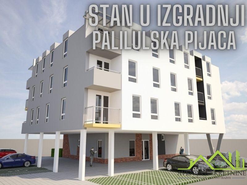 NIŠ - PALILULA - STAN U IZGRADNJI 60 m2 - POVRAĆAJ PDV-A