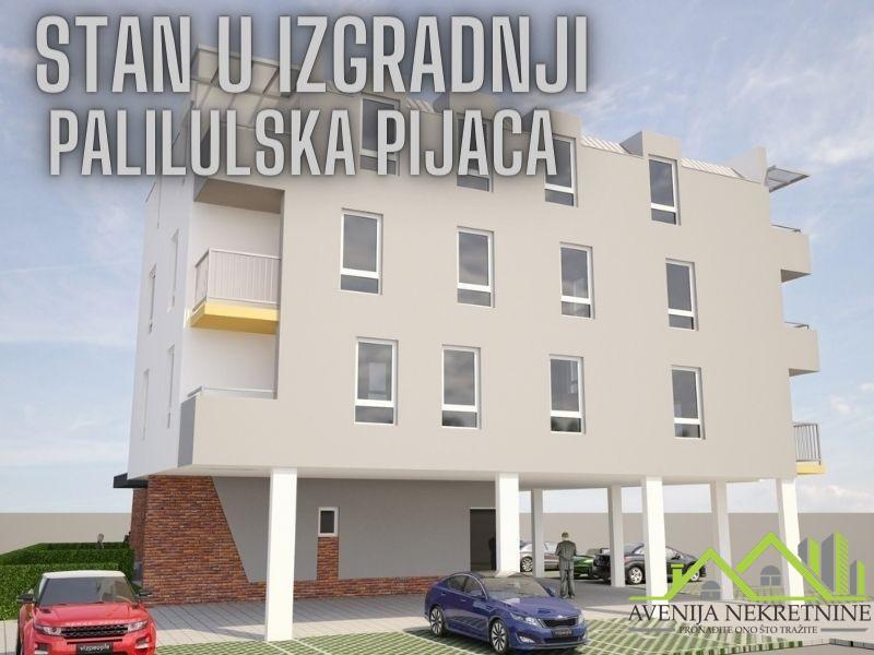 NIŠ - PALILULA - STAN U IZGRADNJI 56 m2 - POVRAĆAJ PDV-A