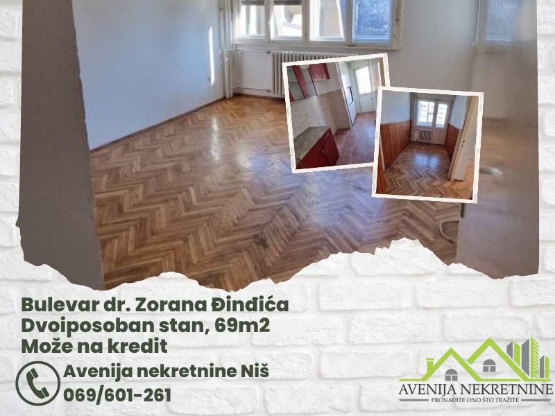 Bulevar dr Zorana Đinđića, Dvoiposoban stan, 69m2