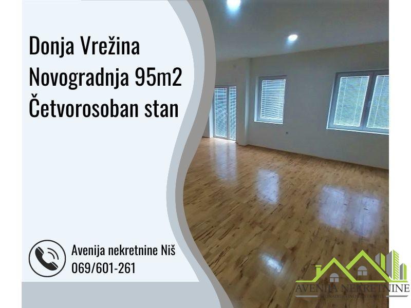 Donja Vrežina, Novogradnja, 95m2, Četvorosoban stan