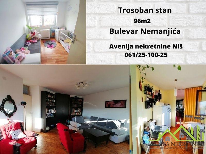 Trosoban stan 96m2 Bulevar Nemanjića