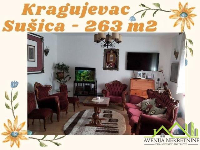 KRAGUJEVAC - SUŠICA - KUĆA 263 m2 + 400m2 DVORIŠTE - MOŽE NA KREDIT