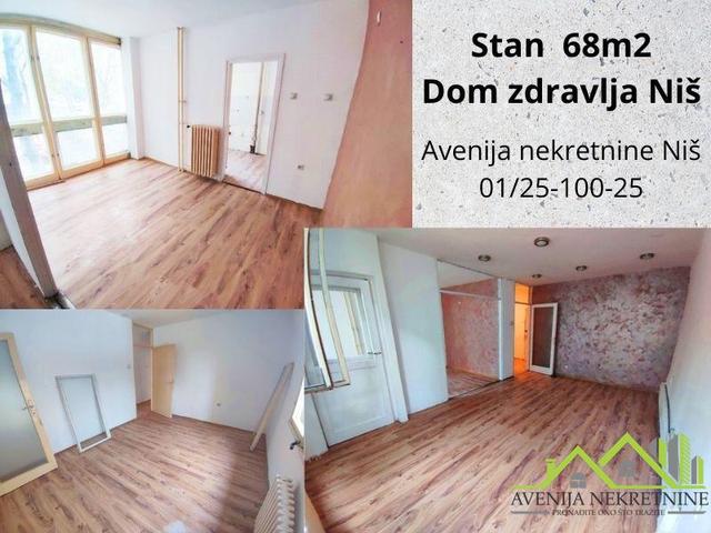 Stan 3,5 soban, Dom Zdravlja Niš