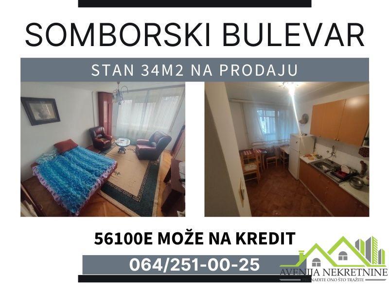 Top lokacija, Bulevar Sv. Pantelejmona, 34m2, može na kredit