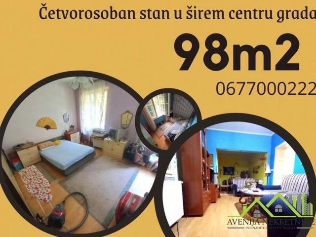 Četvorosoban stan 98m2, širi centar Niša  