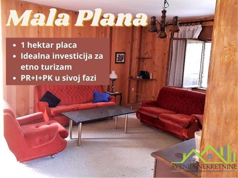 Na prodaju kuća + 1 hektar plac - MALA PLANA