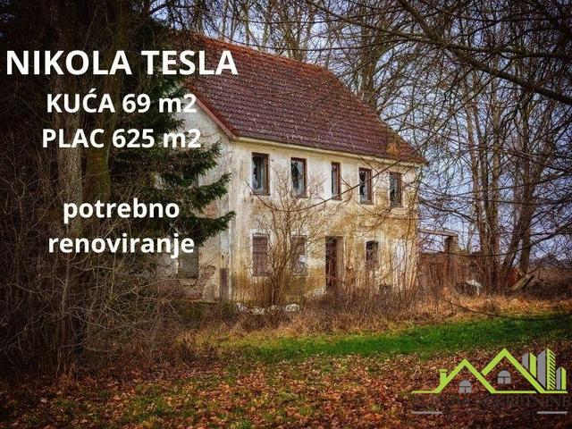 NIŠ - NIKOLA TESLA - KUĆA 69 m2 - DVORIŠTE 635 m2 - POTREBNO RENOVIRANJE