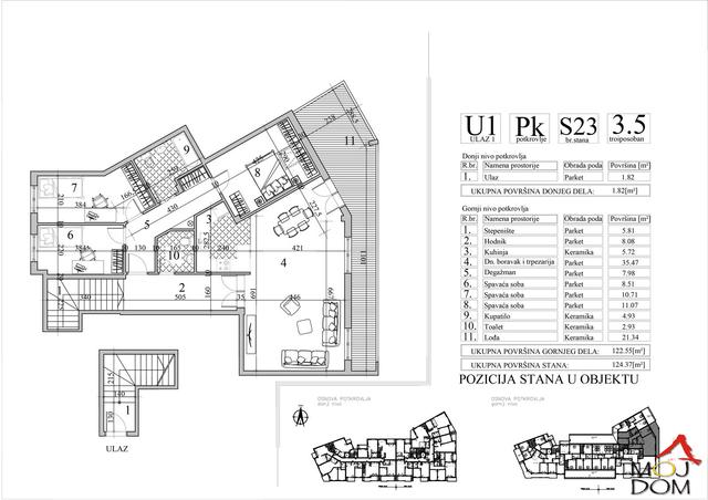 Stan,NOVI SAD,GRBAVICA,kv: 120, € 327700, ID: 1027542