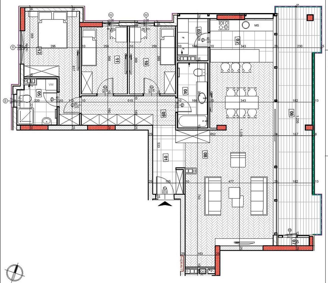 Stan,NOVI SAD,NOVO NASELJE,kv: 133.78, € 248050, ID: 1037696