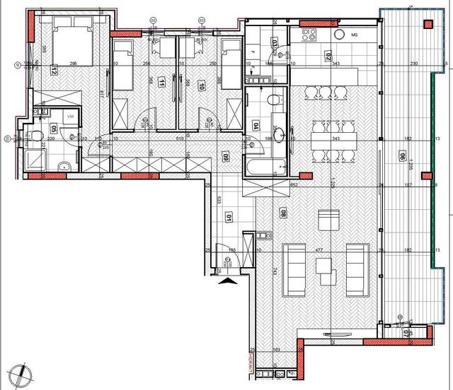 Stan,NOVI SAD,NOVO NASELJE,kv: 133.78, € 248050, ID: 1037696