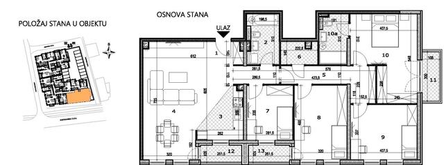 Stan,NOVI SAD,SALAJKA,kv: 129.20, € 279500, ID: 1038943