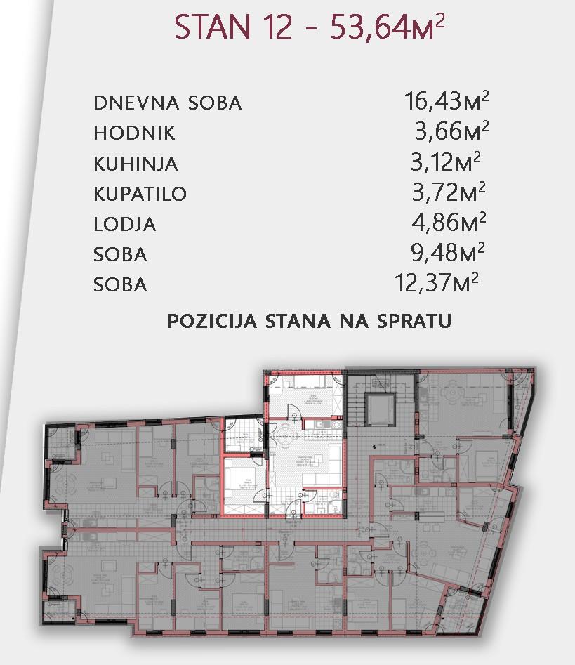 Stan,NOVI SAD,TELEP,kv: 53.64, € 135400, ID: 1039215