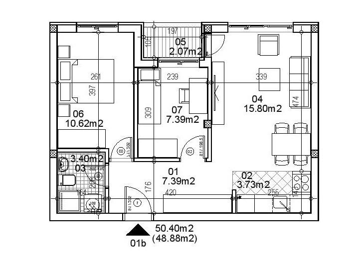 Stan,NOVI SAD,TELEP,kv: 48.83, € 105600, ID: 1039694