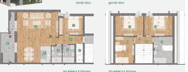 Stan,NOVI SAD,ADICE,kv: 125.88, € 154500, ID: 1040437