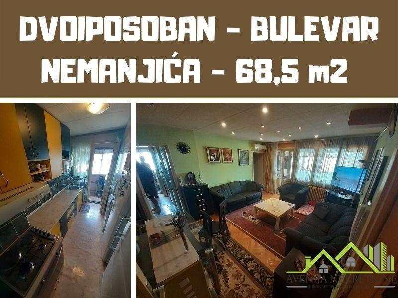 DVOIPOSOBAN - BULEVAR NEMANJIĆA - 68,5 m2