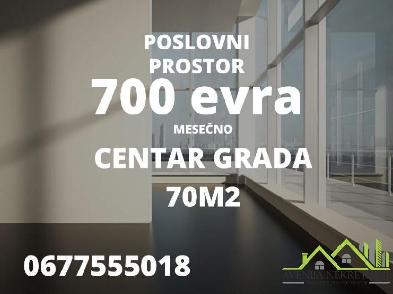TOP PONUDA - POSLOVNI PROSTOR U CENTRU GRADA - LUX - 700 EVRA