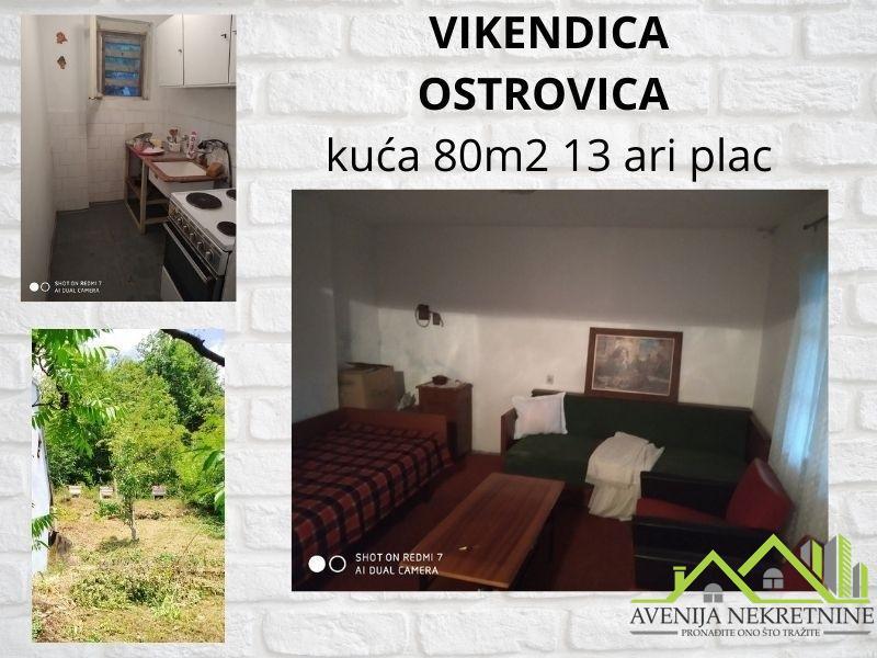VIKENDICA - OSTROVICA - 80m2 + 1334 m2 PLAC